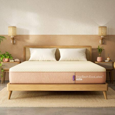 Wakefit Mattress 10 Years Warranty ErgoTech EcoLatex Classic Mattress, Mattress Double Bed