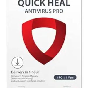 Quick Heal | Antivirus Pro | 1 user | 1 Year | AI Based Device Security for Laptop | Email and Browsing Protection